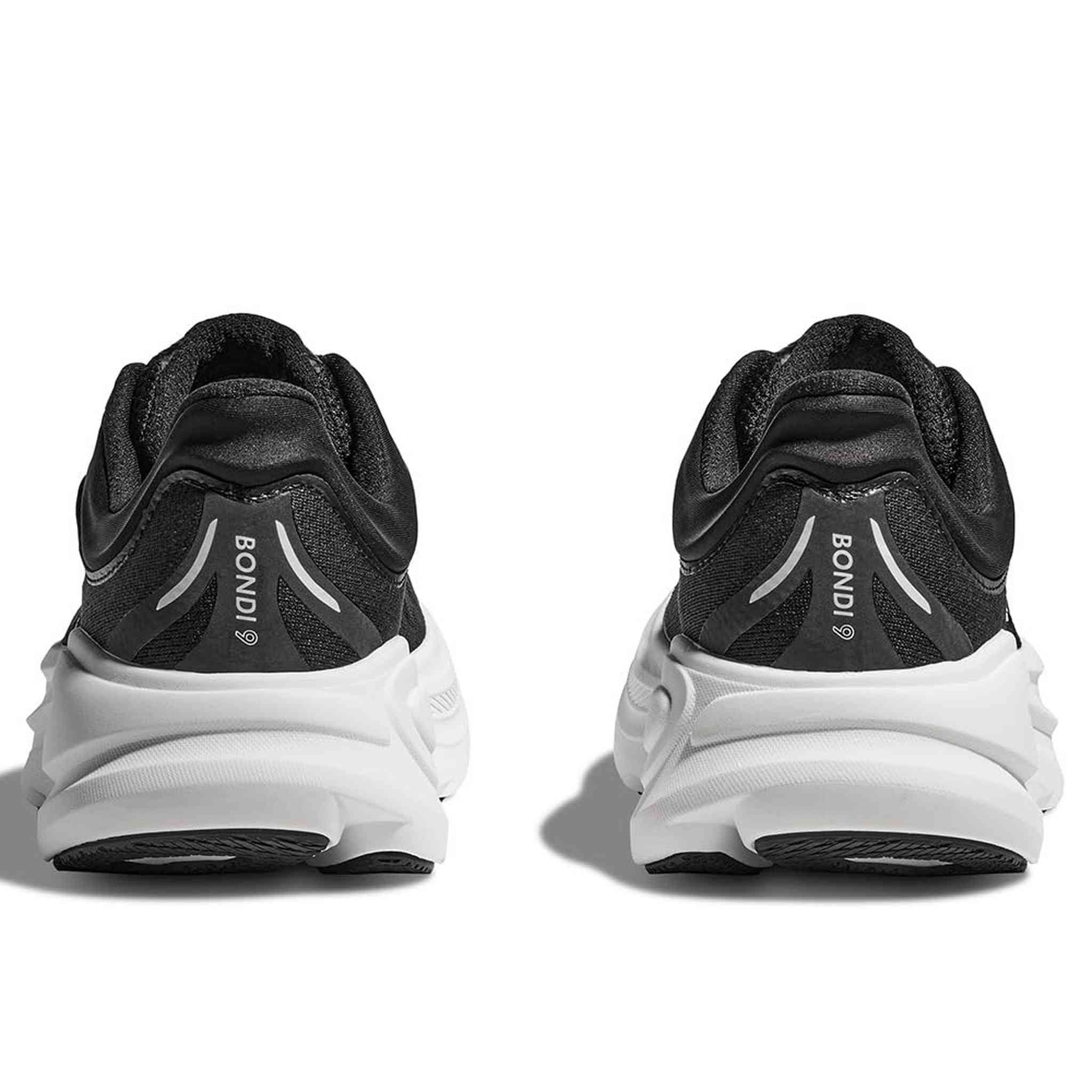 Hoka Men's Bondi 9 Sneaker, Black/White, 7.5