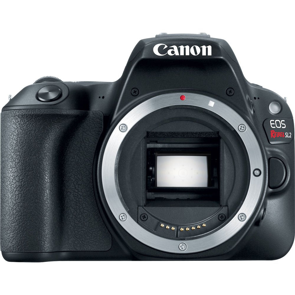 Canon EOS Rebel SL2 DSLR Camera with 18-55mm is STM Lens & 75-300mm III Lens + Flash + UV FLD CPL Filter Kit + Wide Angl