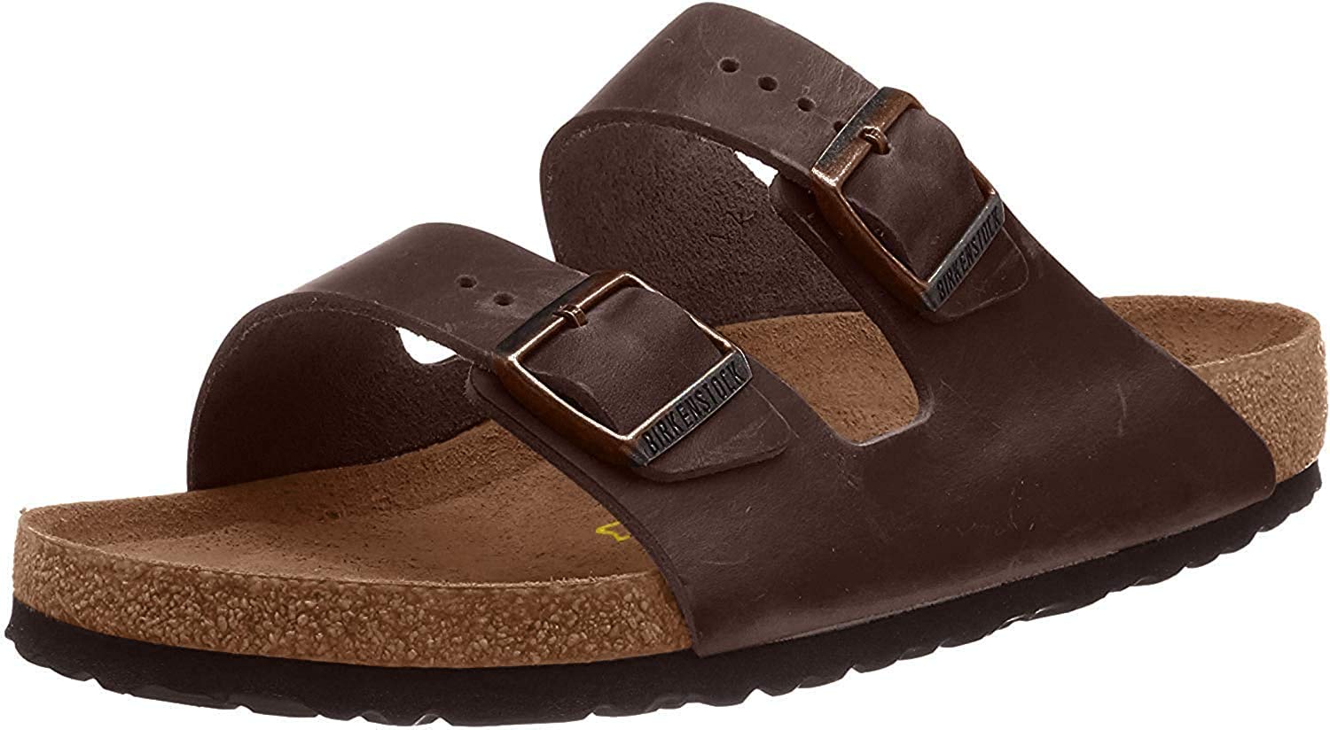 Birkenstock Unisex Arizona Sandal,Dark Brown Birko-Flor,36 N EU
