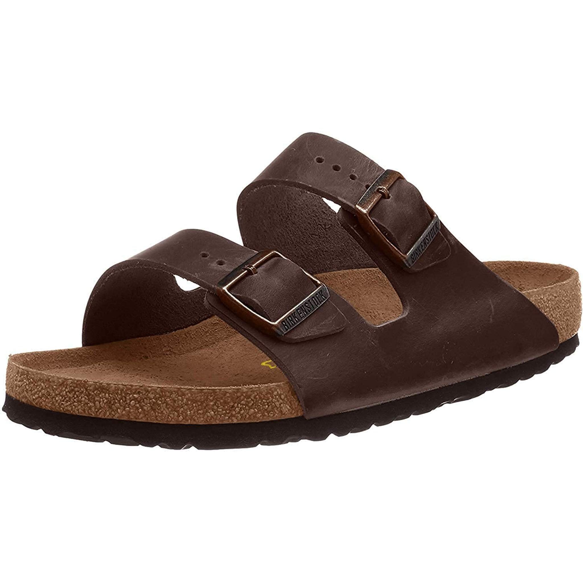 Birkenstock Unisex Arizona Sandal,Dark Brown Birko-Flor,36 N EU Birkenstock
