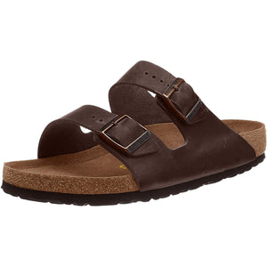 Birkenstock Unisex Arizona Sandal,Dark Brown Birko-Flor,36 N EU Birkenstock