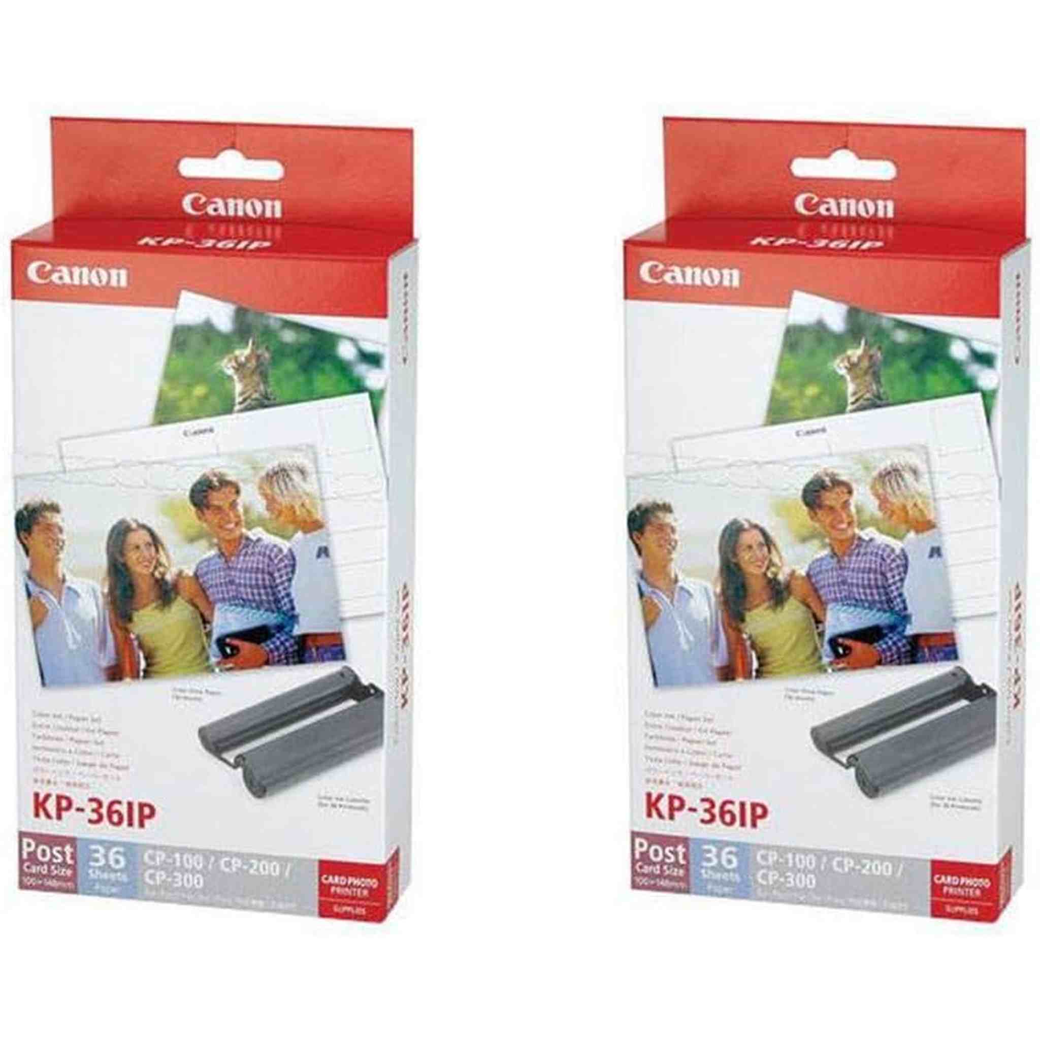 Canon 2-Pack Color Ink/Paper Set KP-36IP for CP Printer 36 Sheets of 4x6 Paper