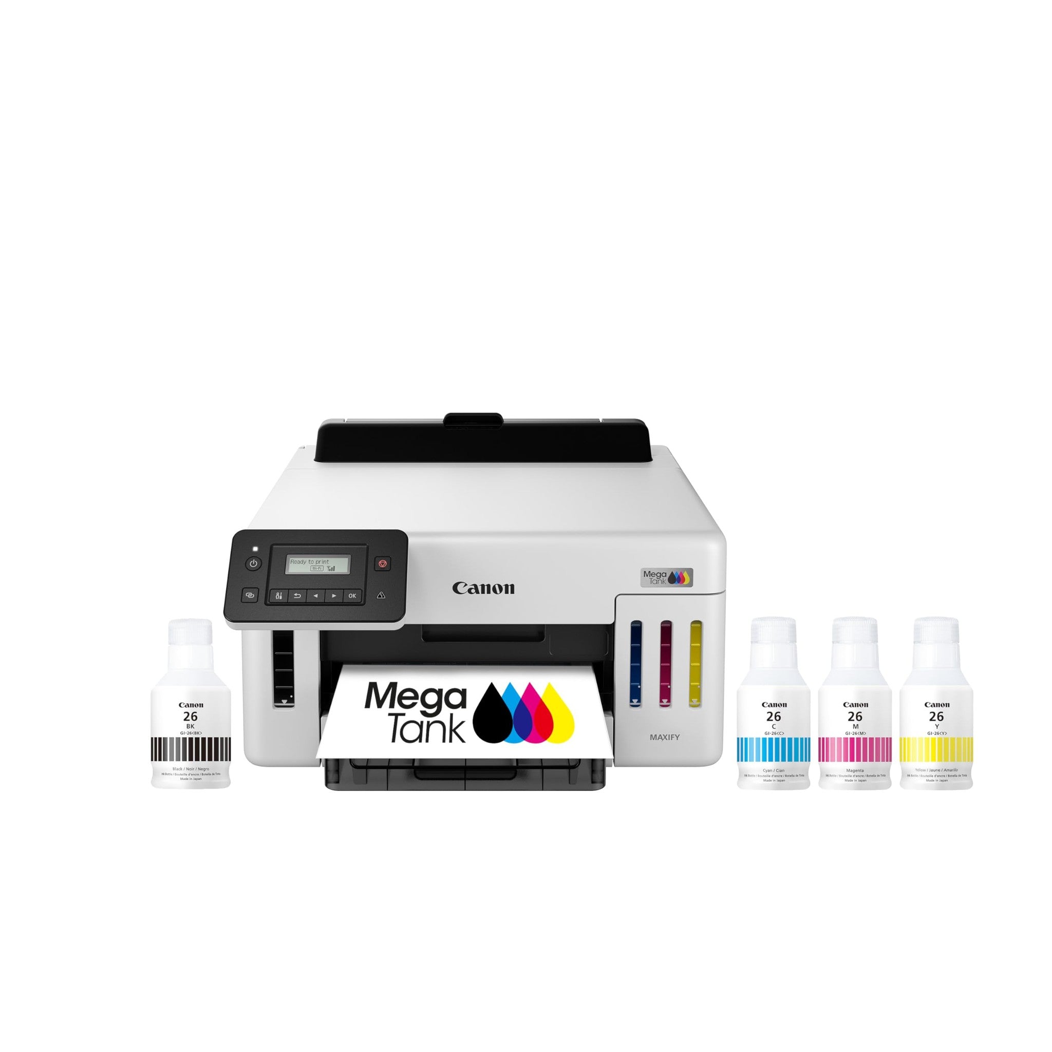 Canon MegaTank GX5120 Wireless Single Function Printer, Print Only for Small Office with Auto 2-Sided Printing, White