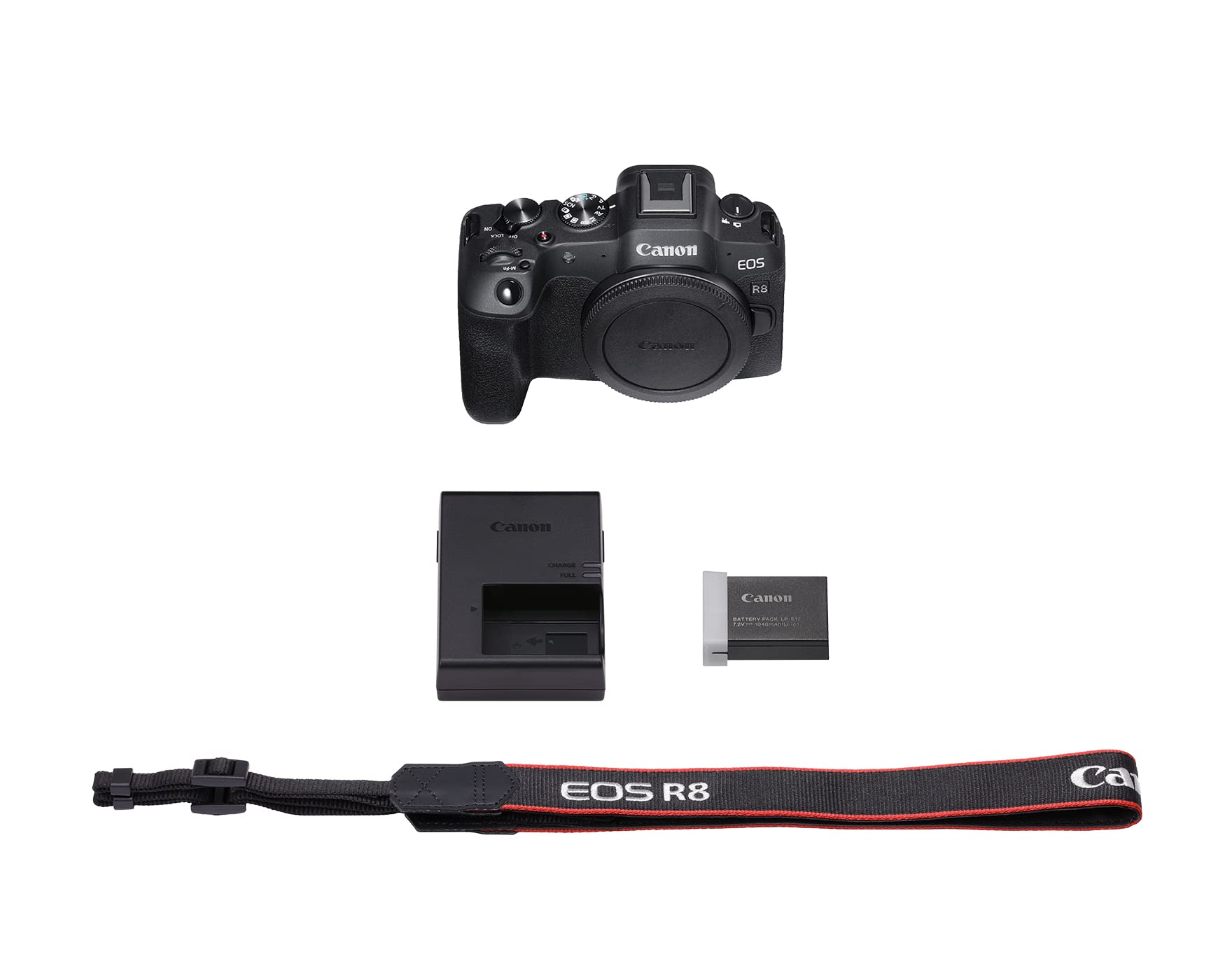 Canon EOS R8 Full-Frame Mirrorless Camera (Body Only), RF Mount, 24.2 MP, 4K Video, DIGIC X Image Processor, Subject Detection & Tracking, Compact, Lightweight, Smartphone Connection, Content Creator