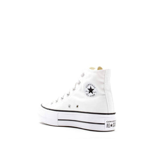 Converse Women's Chuck Taylor All Star Lift High Top Sneakers, White/Black/White, 9 Medium US