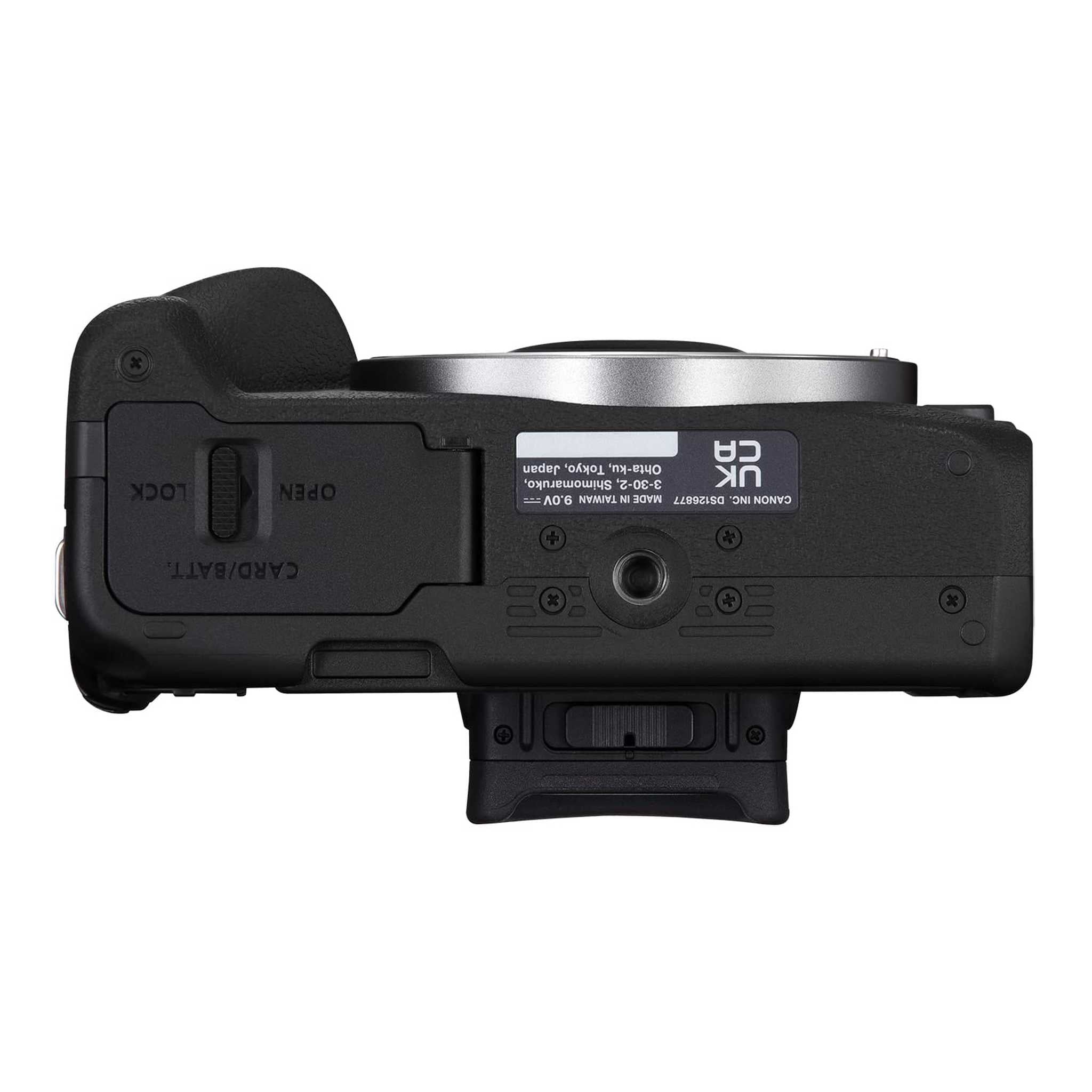 Canon EOS R50 Mirrorless Vlogging Camera Body Only/Black , RF Mount, 24.2 MP, 4K Video, DIGIC X Image Processor, Subject Detection & Tracking, Compact, Smartphone Connection, Content Creator - Reconditioned Canon