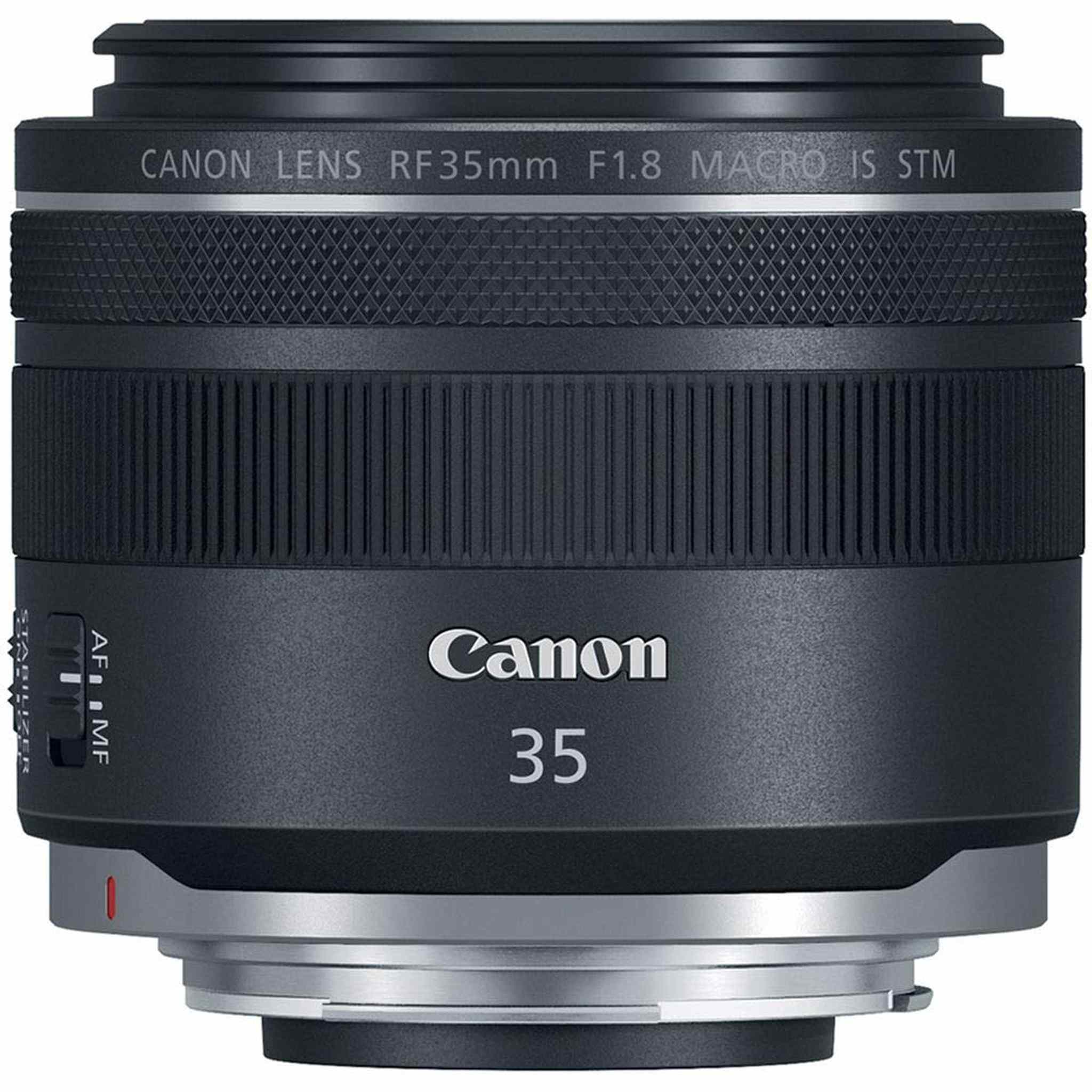 Canon RF 35mm f/1.8 IS Macro STM Lens + 3 Pcs Filter Kit + Cleaning Kit