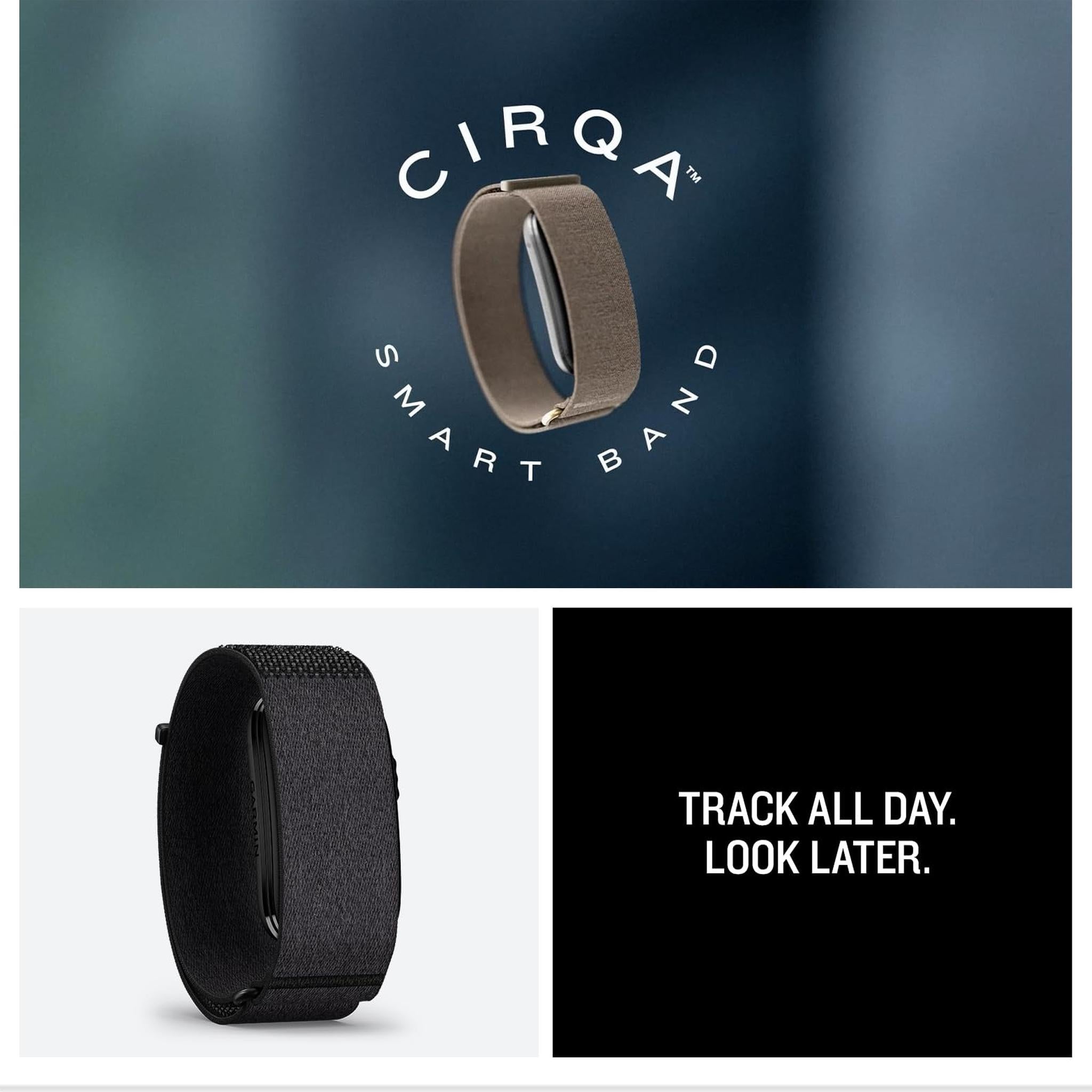 Garmin CIRQA™ Smart Band, No Subscription, S-M French Gray