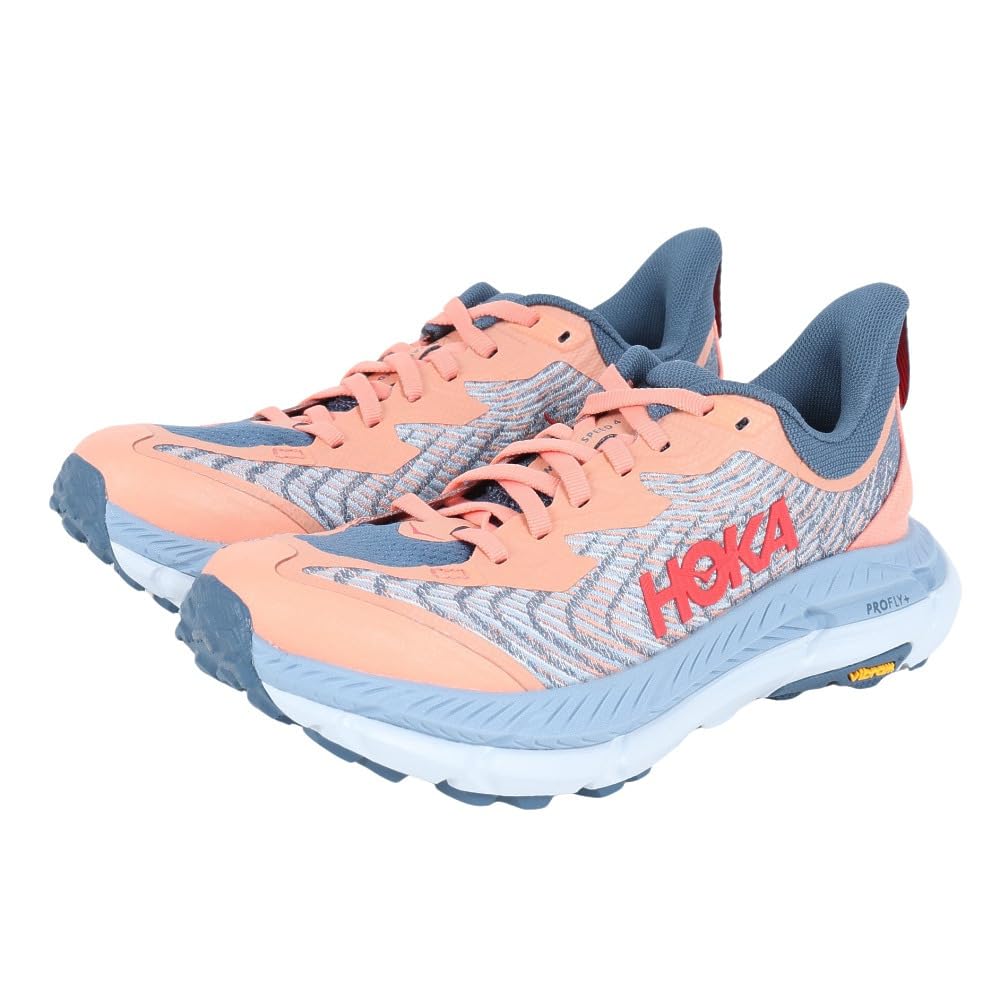 Hoka Mafate Speed 4 Trail Running Shoes Women Turquoise, Papaya Royal Teal, 8.5 - Used