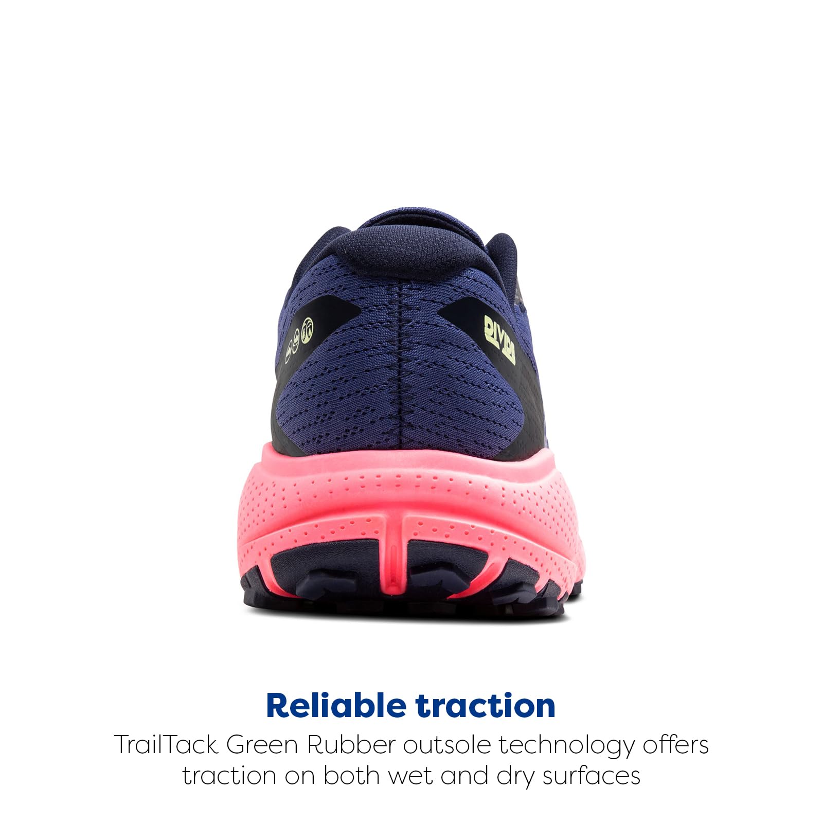 Brooks Women’s Divide 5 GTX Waterproof Trail Running Shoe - Grey Blue/Pink/Lime - 7.5 Medium