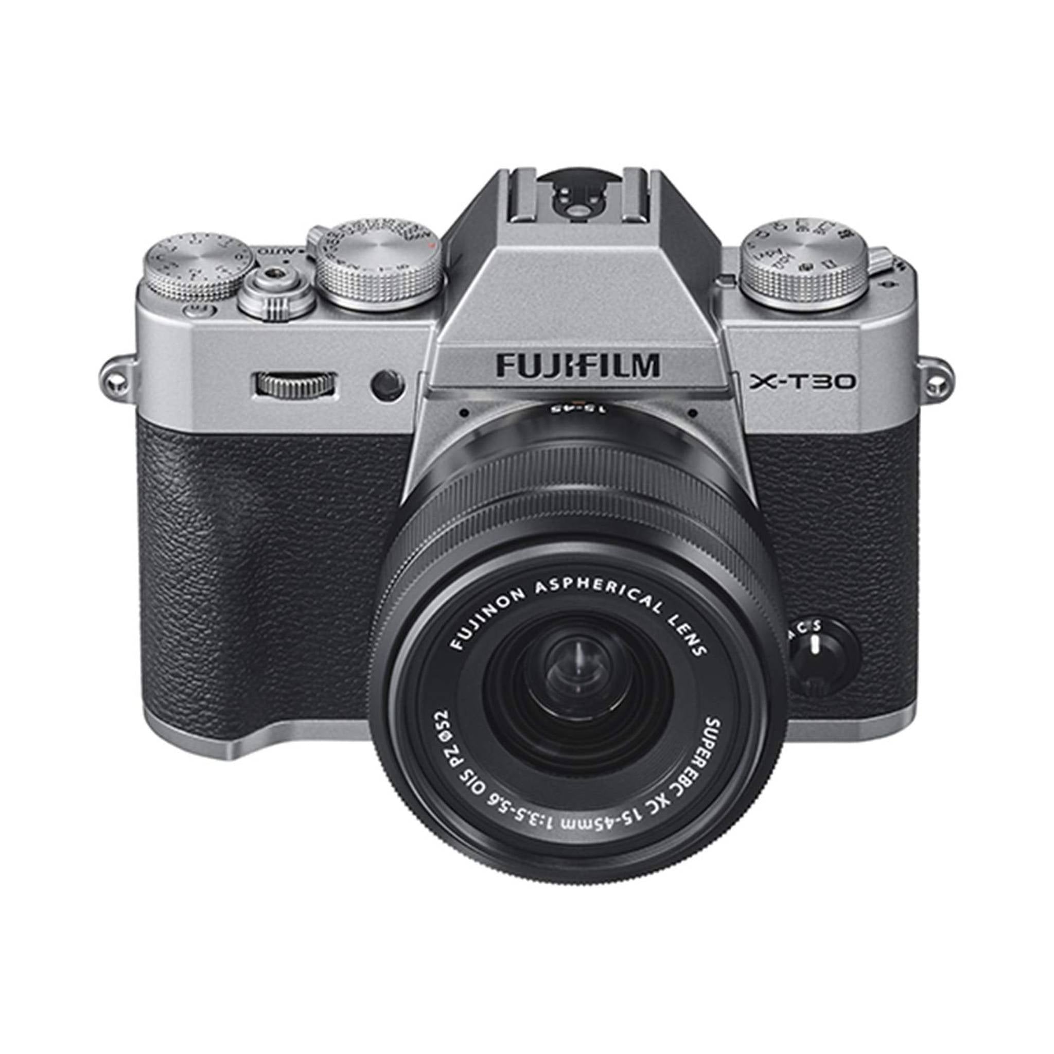 Fujifilm X-T30 Mirrorless Digital Camera w/XC15-45mm Kit - Silver