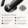 Beats Powerbeats Pro 2 Wireless Bluetooth Earbuds - Noise Cancelling, Heart Rate Monitor, IPX4, Up to 45H Battery & Charging Case, Works with Apple & Android - Jet Black