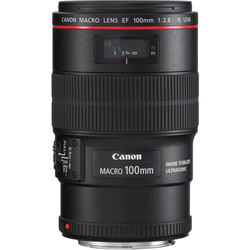 Canon EF 100mm f/2.8L Macro is USM Lens for Canon EF Mount + Accessories (International Model with 2 Year Warranty)