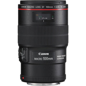 Canon EF 100mm f/2.8L Macro is USM Lens for Canon EF Mount + Accessories International Model with 2 Year Warranty
