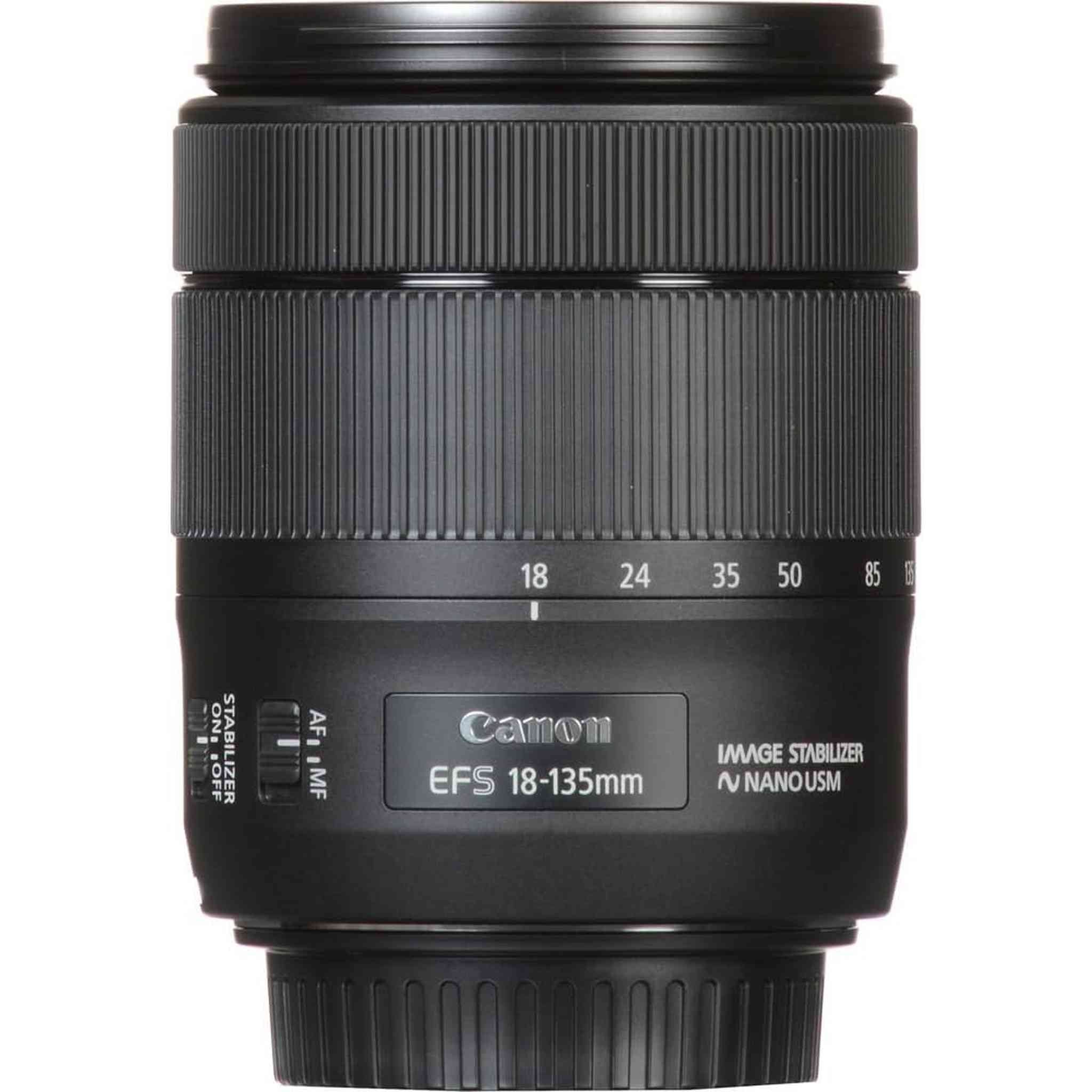 Canon EF-S 18-135mm f/3.5-5.6 IS USM Lens 1276C002 + Filter Kit + More - Reconditioned Canon