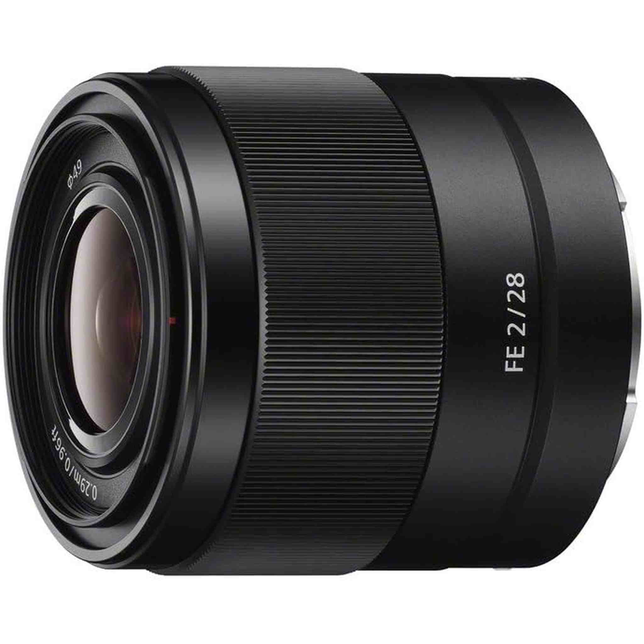 Sony SEL28F20 FE 28mm f/2-22 Standard-Prime Lens for Mirrorless Cameras - Reconditioned Sony