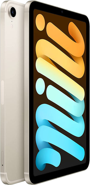 Apple iPad Mini 6 256GB, Wi-Fi, Starlight Bundle with Zipper Sleeve