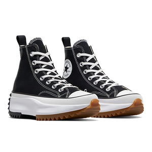 Converse Run Star Hike Hi Sneakers, Black/White/Gum, 10 US Women/8.5 US Men
