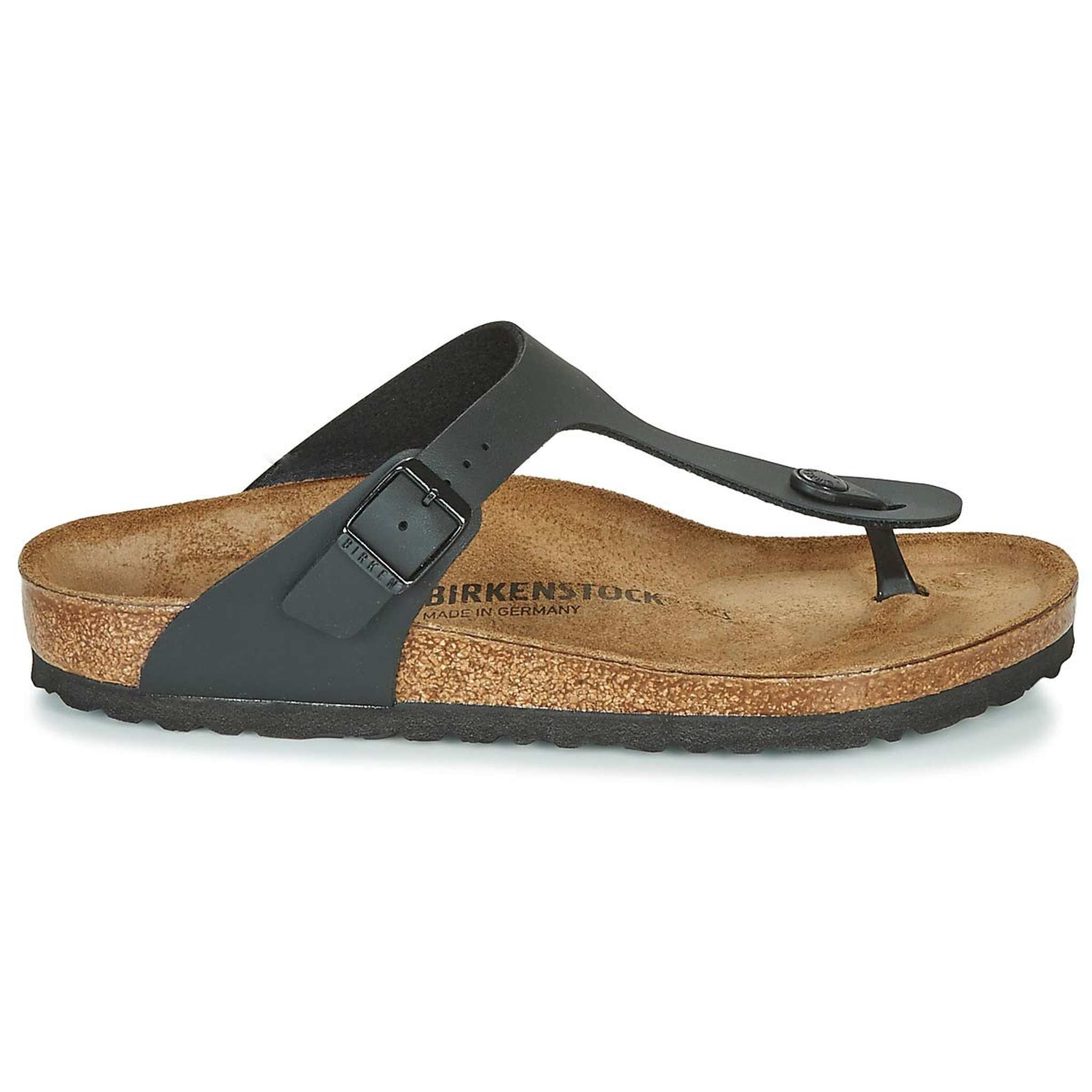 Birkenstock Women's Flip Flop Sandals, Metallic Silver Birko Flor, 7 Birkenstock