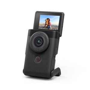 Canon PowerShot V10 Compact Vlogging Camera, 1" CMOS Sensor, 4K Video Streaming, Built‑in Wide‑Angle Zoom Lens, Flip‑LCD & Stereo Mic, Image Stabilization, Creator Studio in Your Pocket, Black