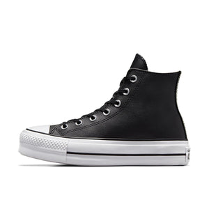 Converse Women's Chuck Taylor All Star Lift Clean Sneaker, Black/Black/White, 7