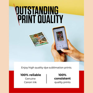 Canon RP-108 Color Ink/Paper Set, Compatible with Selphy CP910/CP820/CP1200/CP1300/CP1500