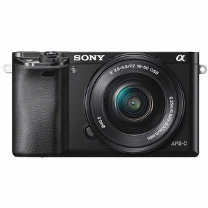 Sony Alpha a6000 Mirrorless Digital Camera with 16-50mm Lens Black + Sony E 55-210mm f/4.5-6.3 OSS E-Mount Lens 64GB Advanced Bundle Sony