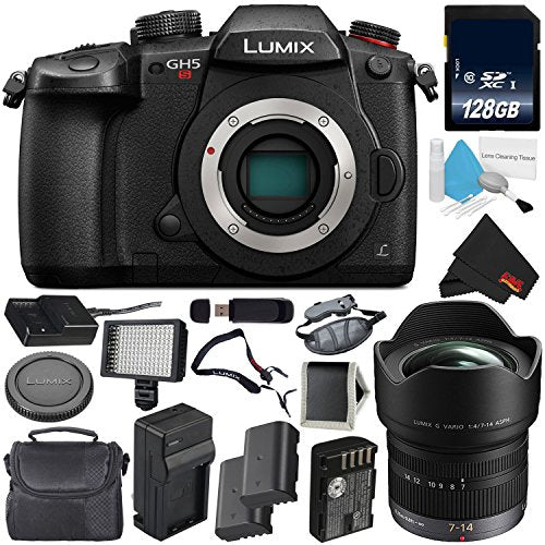 Panasonic Lumix DC-GH5S Mirrorless Micro Four Thirds Digital Camera International Version + Panasonic Lumix G Vario 7-14