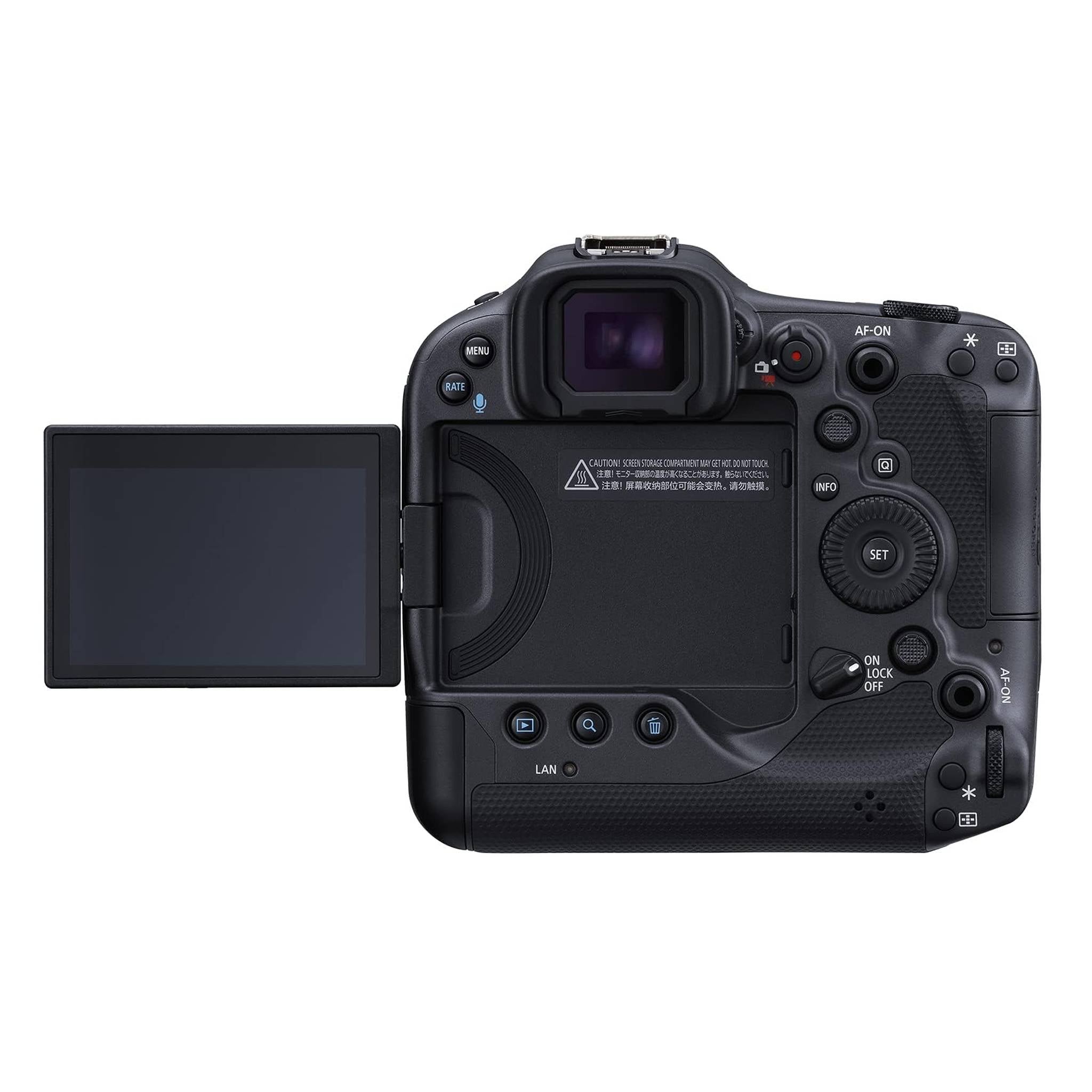 Canon EOS R3 Mirrorless Camera Body Only , Full-Frame Camera, 6K 60p RAW, 4K 120p Video, 24.1 Megapixel CMOS Sensor, DIGIC X Image Processor, for Sports, Action, Black