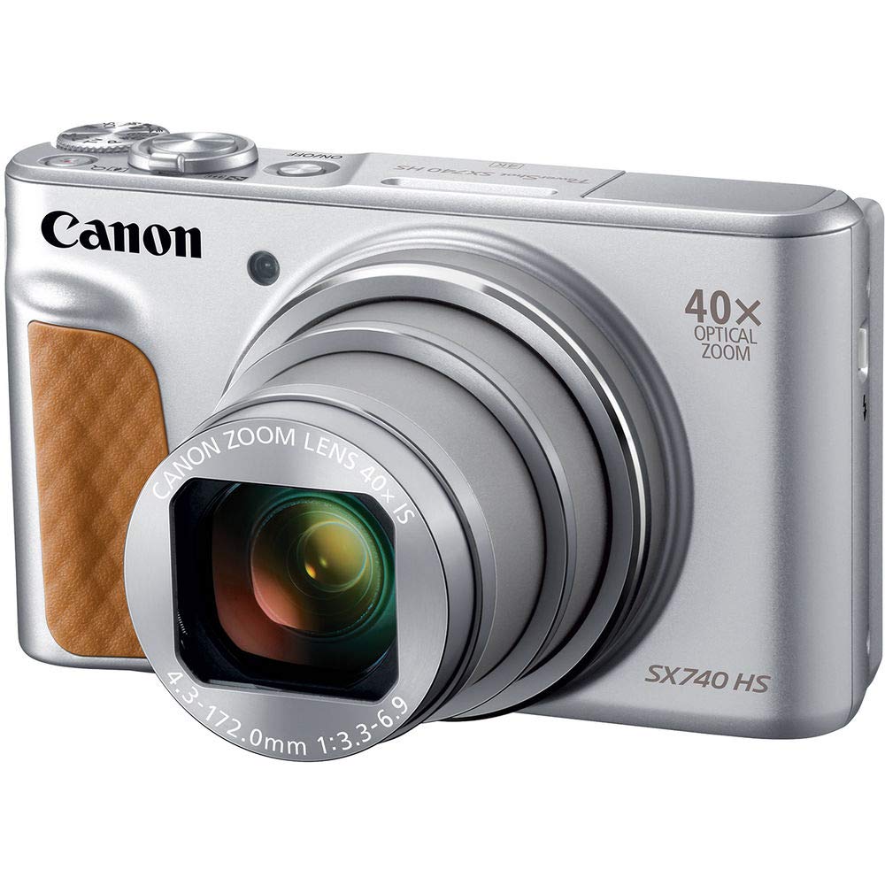 Canon PowerShot SX740 HS Digital Camera Silver with Memory Card - Renewed - Like New Canon