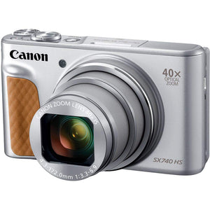 Canon PowerShot SX740 HS Digital Camera Silver with Memory Card - Renewed - Like New Canon
