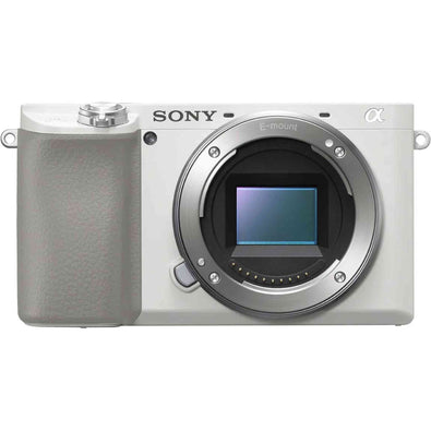 Sony Alpha a6100 24.2MP Mirrorless Camera - White with 16-50mm and 55-210mm Lens