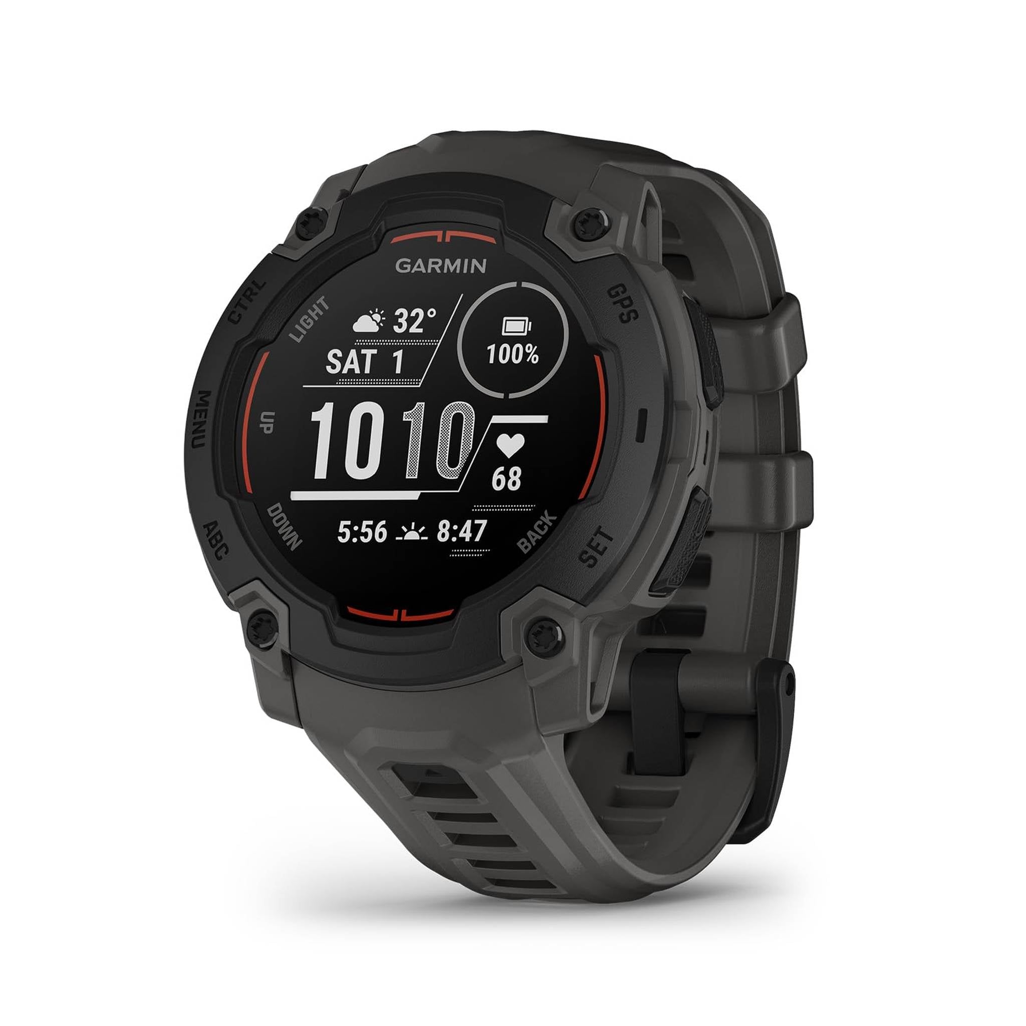 Garmin Instinct® E 45mm, Rugged Outdoor GPS Smartwatch, 24/7 Health Monitoring, Wrist-Based Heart Rate, Up to 16 Days of Battery Life, Charcoal Garmin