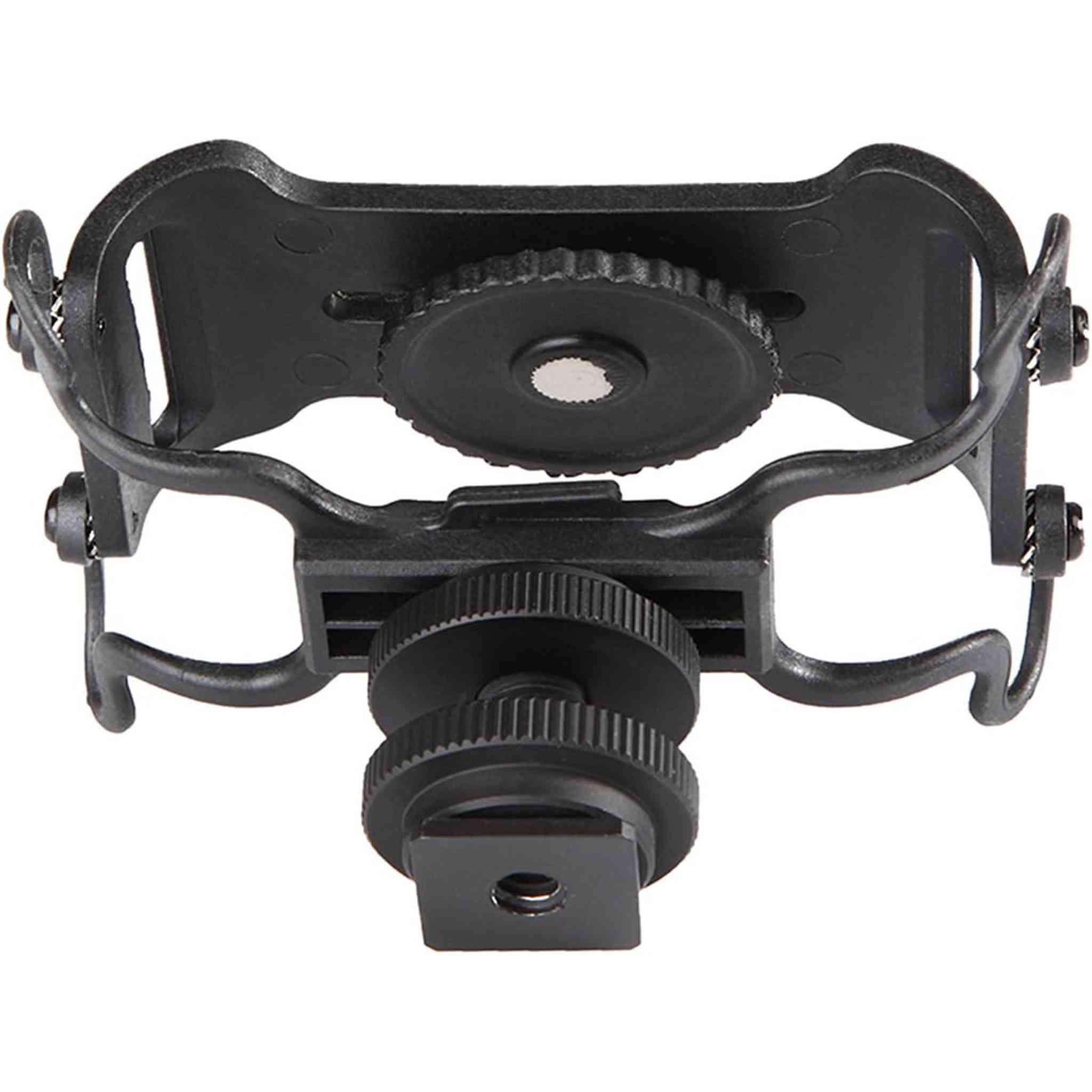 Shock Mount for Camera Recorder, BOYA BY-C10 Universal Microphone and Portable Recorder ShockMount - Fits The Zoom H4n, H5, H6, Tascam DR-40, DR-05, DR-07 with 1/4" Mounting Screw Vlog Blog Video