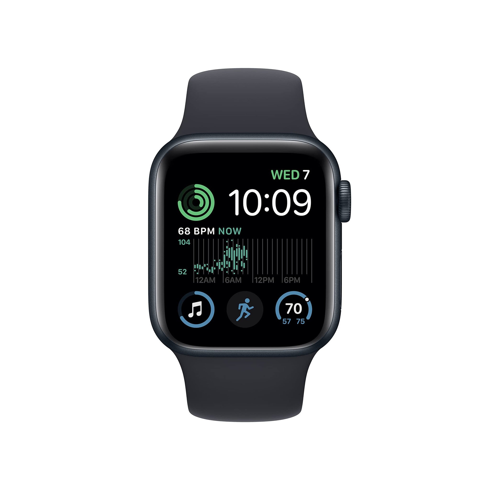 Apple Watch SE 2nd Gen GPS + Cellular 40mm Smart Watch w/Midnight Aluminum Case & Midnight Sport Band - M/L. - Used Apple