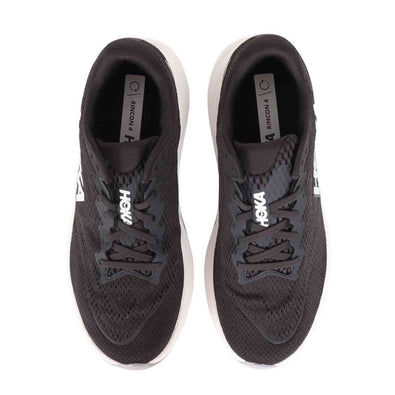 Hoka Men's Rincon 4 Sneaker, Black/White, 9.5