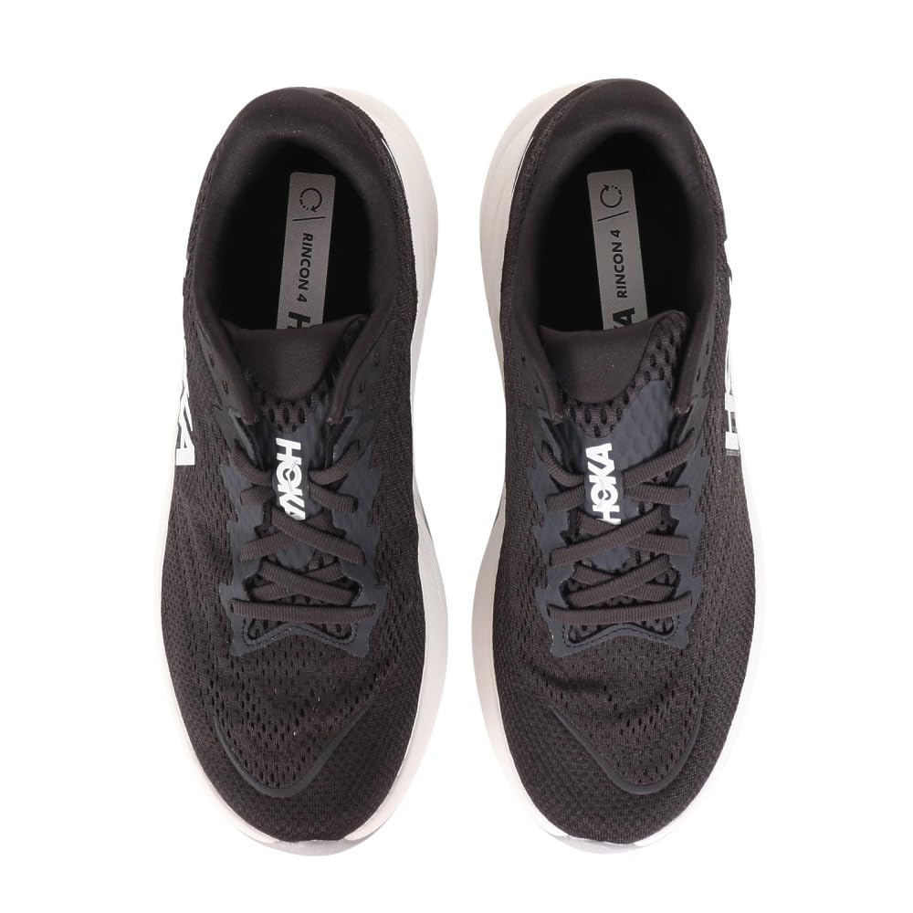 Hoka Men's Rincon 4 Sneaker, Black/White, 8