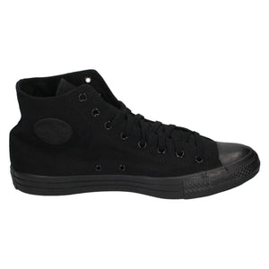 Converse Chuck Taylor All Star Canvas High Top Sneaker, black monochrome, 6.5 M US