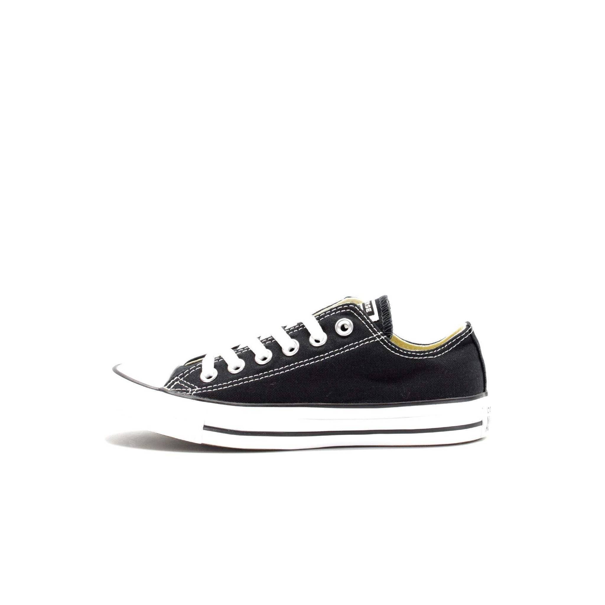 Converse All Star Ox Womens Black Canvas Trainer UK 6.5, Black