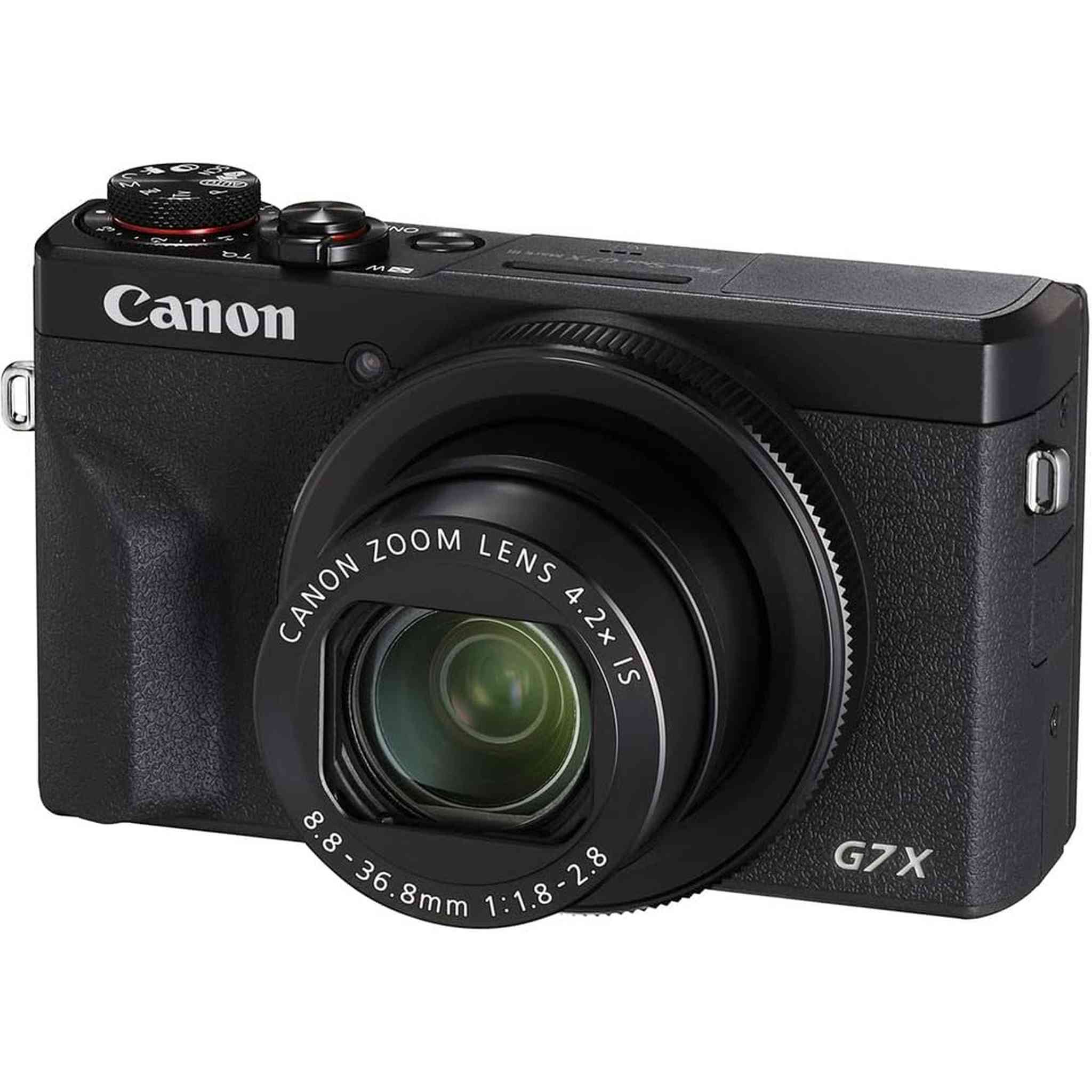 Canon PowerShot G7 X Mark III Digital Camera 3637C001 + 64GB Card + More - Reconditioned Canon