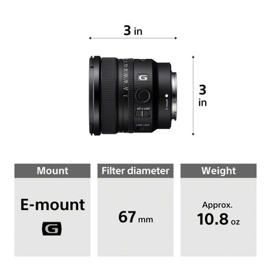 Sony FE 16mm f/1.8 G Ultra-Wide Prime Lens for E-Mount Cameras
