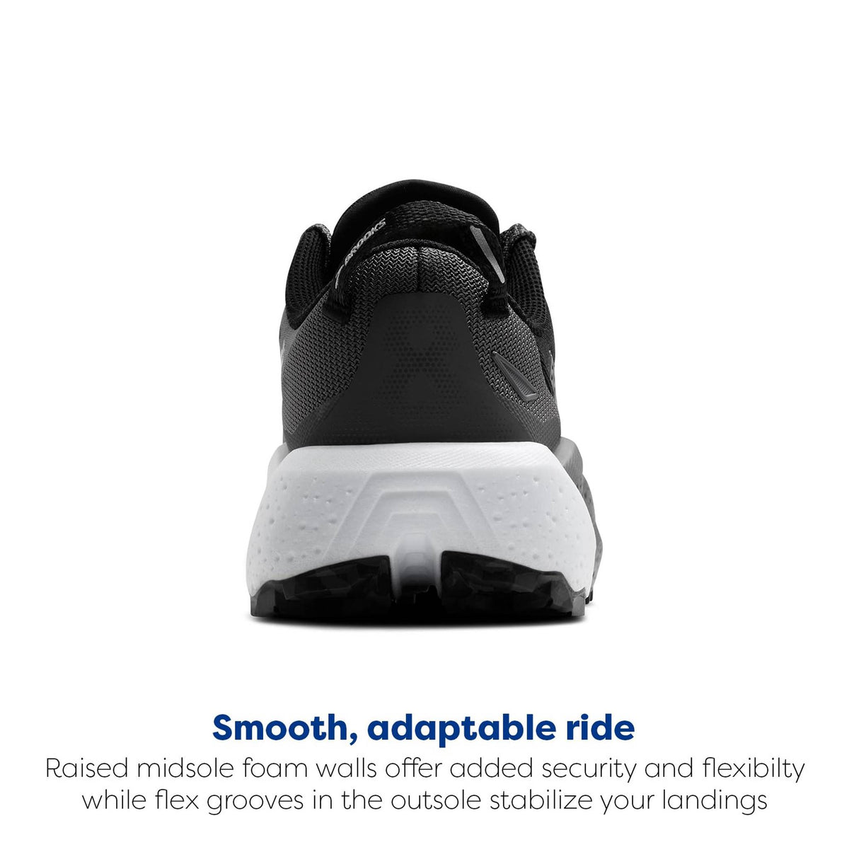 Brooks Men’s Caldera 8 Ultra Trail Running Shoe - Black/Blackened Pearl/White - 8 Medium