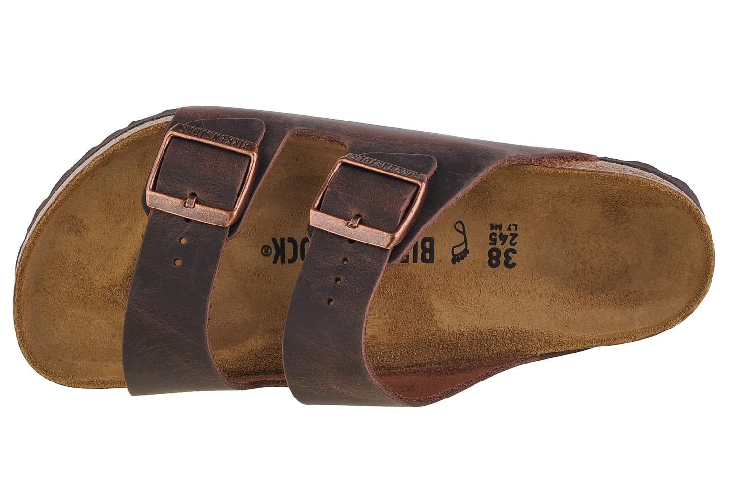 Birkenstock Mens Arizona, Habana Leather, 45