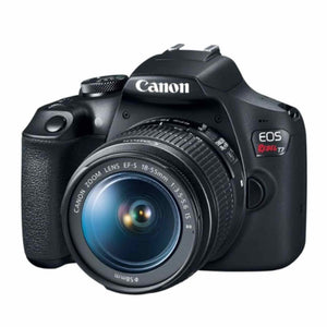Canon EOS Rebel T7 DSLR Camera Double Zoom Lens Kit with EF-S 18-55mm and EF 75-300mm Lenses, 24.1 Megapixel CMOS APS-C Sensor, Full HD Videos, Wi-Fi, Beginner Photographers, Digital Camera, Black