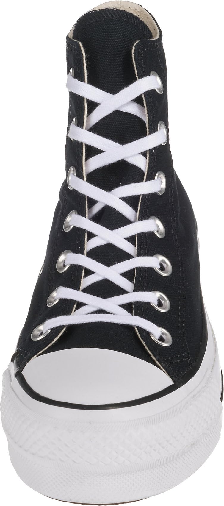 Converse Chuck Taylor All Star Platform High Top Sneaker, Black/White/White, 8.5 M US