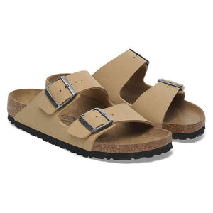 Birkenstock Unisex Arizona BS Birko-Flor Latte Cream Sandals 10 W / 8 M US