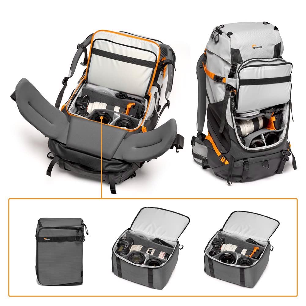 Lowepro PhotoSport PRO BP 55L AW III Backpack for Reflex and Mirrorless Cameras, Medium/Large, Dark/Light Gray