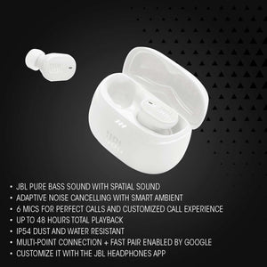JBL Tune Buds 2 - True Wireless Noise Cancelling Earbuds Black