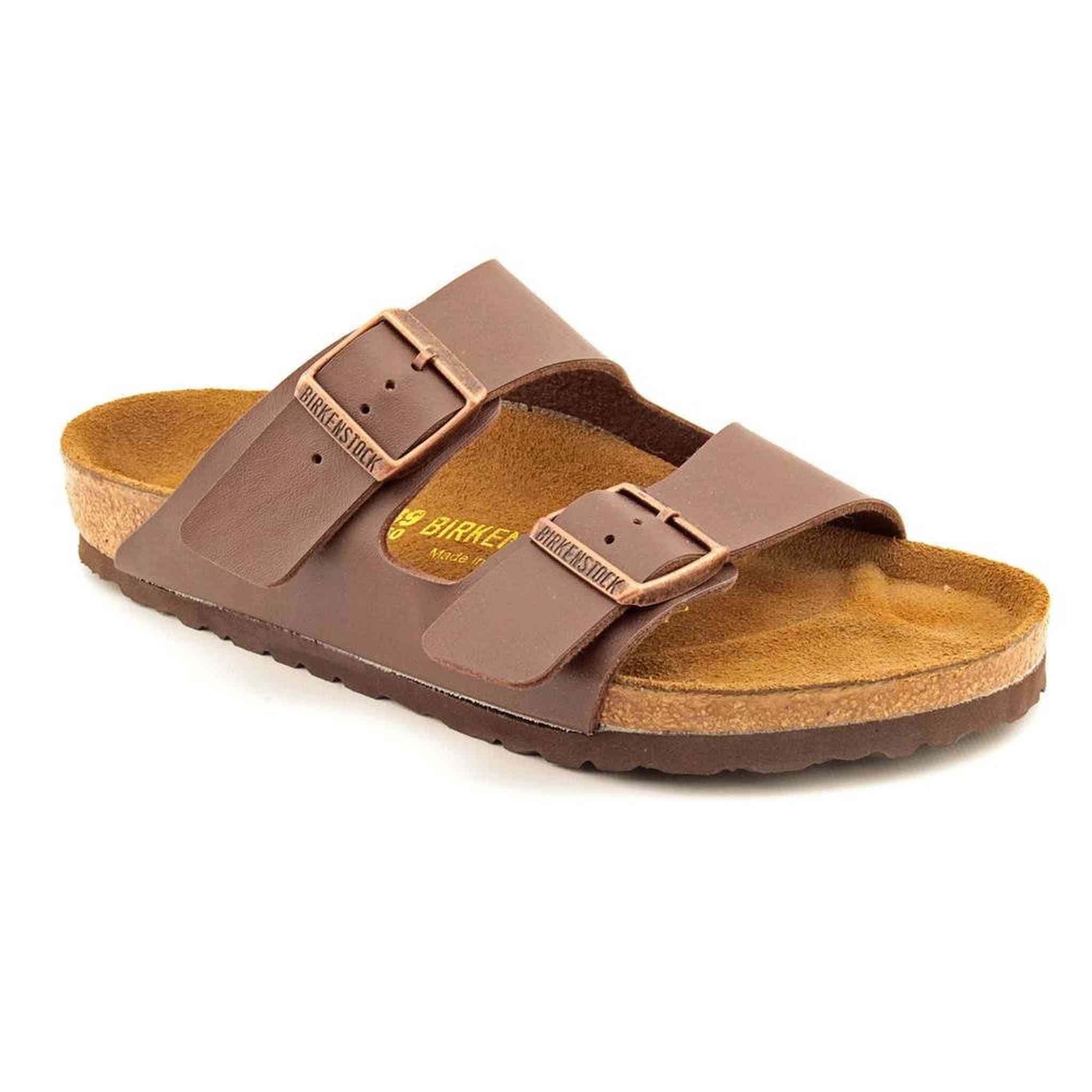 Birkenstock Unisex Arizona Sandal,Dark Brown Birko-Flor,36 N EU Birkenstock