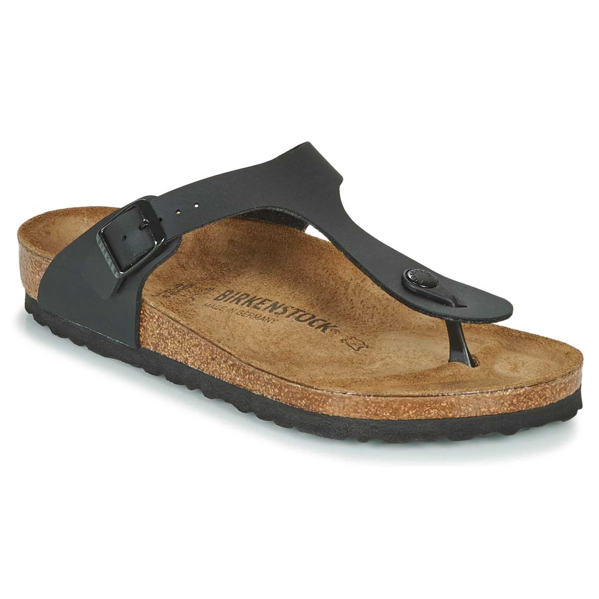 Birkenstock Women's Gizeh Thong Sandal Black Patent 39 M Eu